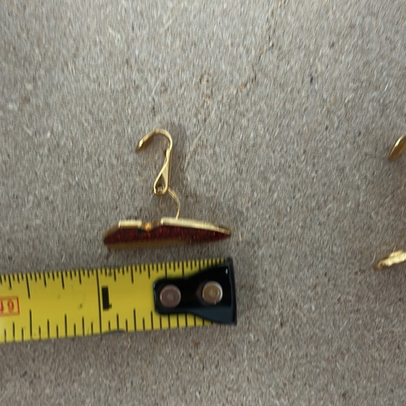 50th Anniversary The Wizard of Oz Dorothy's Ruby Red Slippers 1988 Clip Earrings - Picture 8 of 9